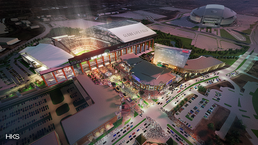 Globe Life Park Texas Rangers 3D Ballpark Replica - the Stadium Shoppe